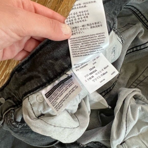 Men’s Levi’s Grey Wash Jeans - Picture 6 of 6